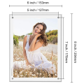 Acrylic Picture Frame Desktop Frameless Photo Frame Double Sided Transparent Acrylic Frame Clear Picture Frame Horizontal Magnetic Frame. 