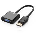 DisplayPort to VGA Adapter 1080P Converter, Display Port DP to VGA Adapter Male to Female Connector Compatible with Computer, Desktop, Laptop, PC, Monitor, Projector, HDTV - Black. 