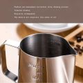 Milk Frothing Pitcher, Stainless Steel Milk Frother Cup Steaming Pitcher, Coffee Bar Cappuccino Espresso Machine Accessories Barista Tools, Metal Pitcher Milk Jug. 