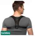 Body Posture Corrector Belt - Shoulder Support Relief and Back Pain Relief Belt - Adjustable Posture Support Brace for Men and Women. 