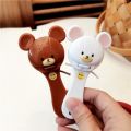 Baby rattle bear rattle version clapper Japanese toy grip sand hammer to appease Anpanman school baby. 