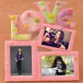 Durable Picture Frames Lovely Hollow Love Wooden Family Photo Picture Frameoriginal Wood Color Base Art Home Decor Frame Wall. 
