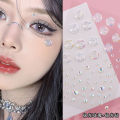 SF Self Adhesive Butterfly Face Eye Sticker 3D Black Butterfly Makeup Patch Diamond Facial Decoration. 