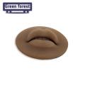Green forest Lip Tattoo d Ergonomic Open Mouth Silicone Lips Practice Skin. 