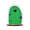 Realistic DIY Miniature Fairy Door Wood Whimsical Tree Fairy Garden Door Home Decor. 