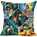 New Slugterra Anime Pillow Cover Bedroom Home Office Decorative Pillowcase Square Zipper Pillow Cases Satin Soft No Fade. 