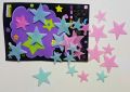 12 Pcs - Decoration Stars - Wall/Roof Decorative Mini Star - 3D Plastic Stars. 