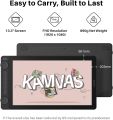 2024 HUION Kamvas 13 (Gen 3) Drawing Tablet with Screen,13.3" Full-laminated Art Tablet with Anti-sparkle Canvas Glass, 99% sRGB, PenTech 4.0, 16384 Pen Pressure, Dual Dial for PC, Mac, Android, Black. 