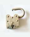 Strong Bronze 4 Inch Large Padlock Steel Lock and 3 Keys Old Fashion Lock for Door Key Antique Lock Antique Old Trunk Lock Vintage Shop Shutter Lock Very Hard To Crack Open. 