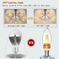 B22 4W Edison Filament COB LED Chandelier Candle Light Bulb Pure White. 