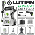LUTIAN - LT306-1400B -110 BAR HIGH CAR PRESSURE WASHER - 1400 WATTS - AUTO START - SELF PRIMING - PORTABLE - 2 IN 1 GUN ( LONG & SHORT). 