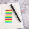 300PCS Writable Color Stickers Transparent Fluorescent Strip Index Sticker. 