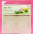 Cupcake Textures design 3 Pcs Different Scroll Textures cake stamp Round Cookies Fondant Cake Molds Winter Style Cupcake Texture Tops. 