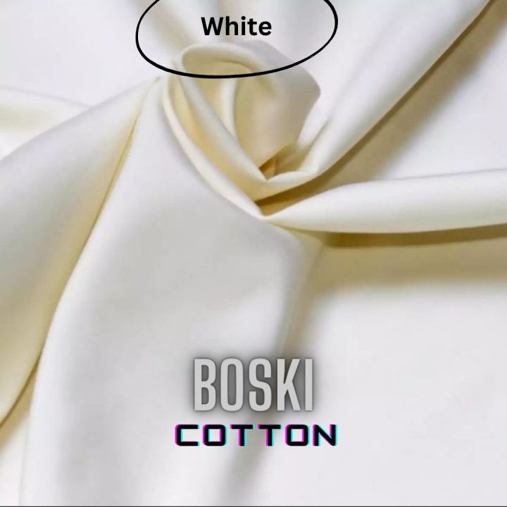 "Boski Cotton Unstitched Suit for Men - Off White Elegance"