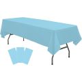LIGHT BLUE TABLE COVER ( 54 INCH X 72 INCH ). 