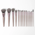 BH Cosmetics Lavish Elegance 15-Piece Brush Set - Premium Lavender Handle Makeup Brushes for Face & Eyes. 