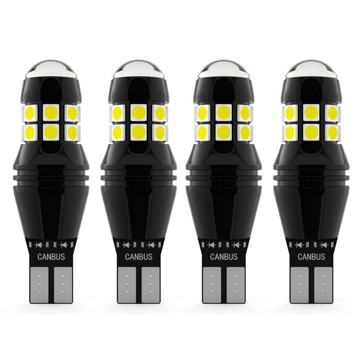 NCANRUI 4Pcs T15 3030 Bulb Canbus Error Free 921 W16W 20-SMD LED Backup Light Car Reverse Parking Lamp 6500K Super Bright