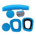 Blau Ersatz Stirnband Pads Ohrpolster fuer Logitech G430 G930. 
