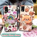 Back Cover Kickstand Phone Case For TCL T-Mobile Revvl V 2021/V 4G Waterproof Cartoon Glitter Skin feel silicone TPU. 