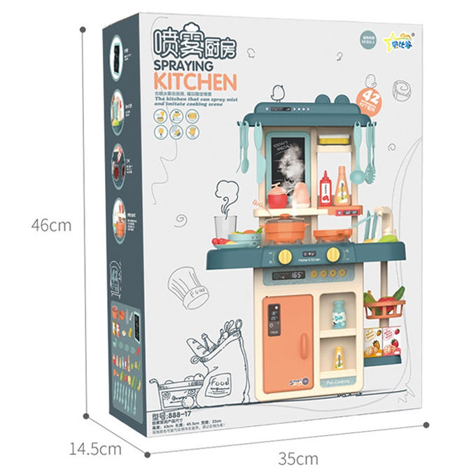Big Modern Kitchen with light-  43 pcs set