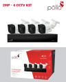 Pollo 2MP 4 CCTV Cameras Smart XVR Kit Package. 