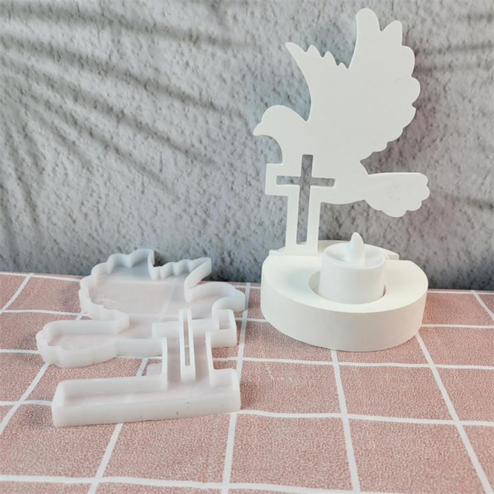 Silicone Gypsum Mold Peace White Silicone Mold Cement Mold for Home Decor Craft Projects Art Enthusiasts Diy Crafters Gift Making