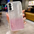 AnDyH Phone Case for Samsung Galaxy A13 A04S A05S A14 A15 A25 M53 M54 A24 A54 A34 A245 M14 F14 A55 4G 5G High End Flash Powder Gradient Transparent All Inclusive Camera Protection Casing. 