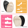 Forefoot Pad Women High Heels Half Insole Toe Plug Shoe Size Reduction. 