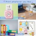 Peripage Mini Printer A6 Portable Thermal Printer Pocket Wireless Label Sticky Note Sticker Smart Phone Photo Printer Compatible with Bluetooth USB Connect. 