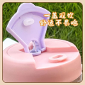 Portable 350ml Clear Glass Cup with Straw – Cute INS Girls Heat-Resistant Travel Drinking Bottle. 