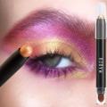 Double-ended Eyeshadow Stick 12 Colors Lasting Glitter Shimmer Eye Shadow Highlighter Pen Waterproof Sparkling Eye Beauty Makeup. 