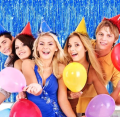 Pack of any 1 Foil Backdrop Fringe Foil Curtain Backdrop For Birthday Decoration size 6 feet × 2.5 feet. 