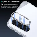 Samsung Galaxy A17 Diamond Camera Lens Protector for Women – Luxury Glitter Crystal Cover, Anti-Scratch, HD Transparent. 