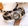 Luxury Diamond Bracelet Watch For Girls | Gold Quartz Gift Rope Wrist Watches For Girls | Stylish Bracelets Rope Watches For Women |. 