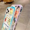 Olige Case For Vivo V23E Y15S Y15A Y33T Y21T Y21 Y21s Y33s V21E V21 V20 X70 Pro V20 Se Y53s Y51 Y31 Y51s V19 v17 S1 Pro Y50 Y30 Y17 Y12 Y15 Y19 Couple Trend Straight Edge Shockproof Tpu Cartoon Monster Soft Phone Cover. 