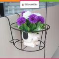 Techmanistan Balcony Railing Fence Outdoor Flower Pot Hanger Stand. 