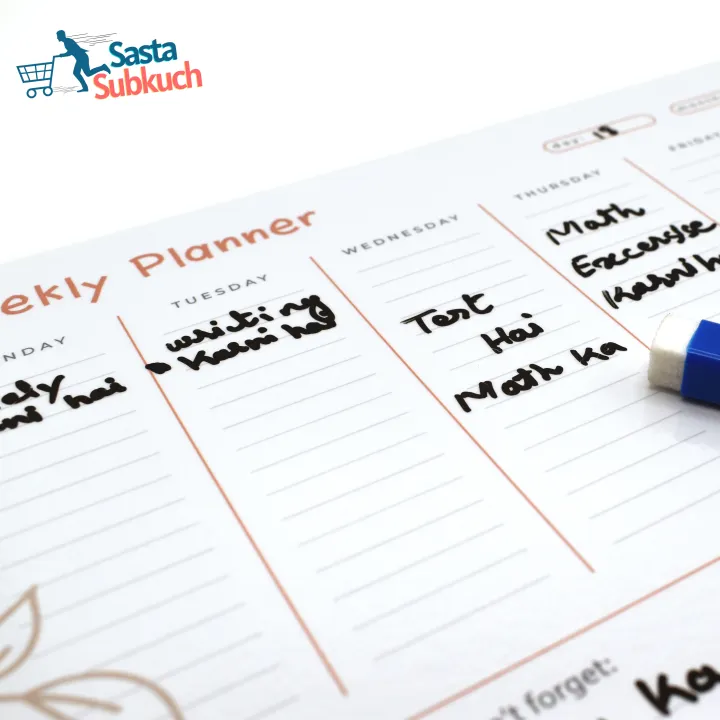 "Weekly%20Planner%20A4%20Size%20Laminated%20-%20Planner%20Notebook%20&%20Journal%20-%20Ideal%20for%20Students,%20Professionals,%20and%20Girls%20-%20Plan%20Your%20Week%20with%20Our%20Planner%20Diary%20&%20Notepad"%20-%20Image%206