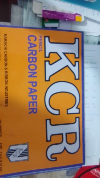 KCR Carbon Paper Blue Color | Legal Size. Size 21 cm x 33 cm | 100 Sheets | 50 Sheets | 25 Sheets