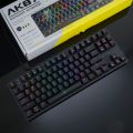 AK61 Hot-Swappable Mechanical Keyboard – 60% to 80%  Compact Layout with Blue Switches, USB Wired Gaming Keyboard. Easy-to-reinstall keys, real RGB backlighting, 61 to 87 custom keys, and a vibrant color light design for a precise and responsive gaming. 