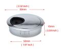 50mm Metal Computer desk hole cover Wire Hole Cover Table Cable Tidy piece Computer Grommet for Desk Table Cable Available in Different colors.. 