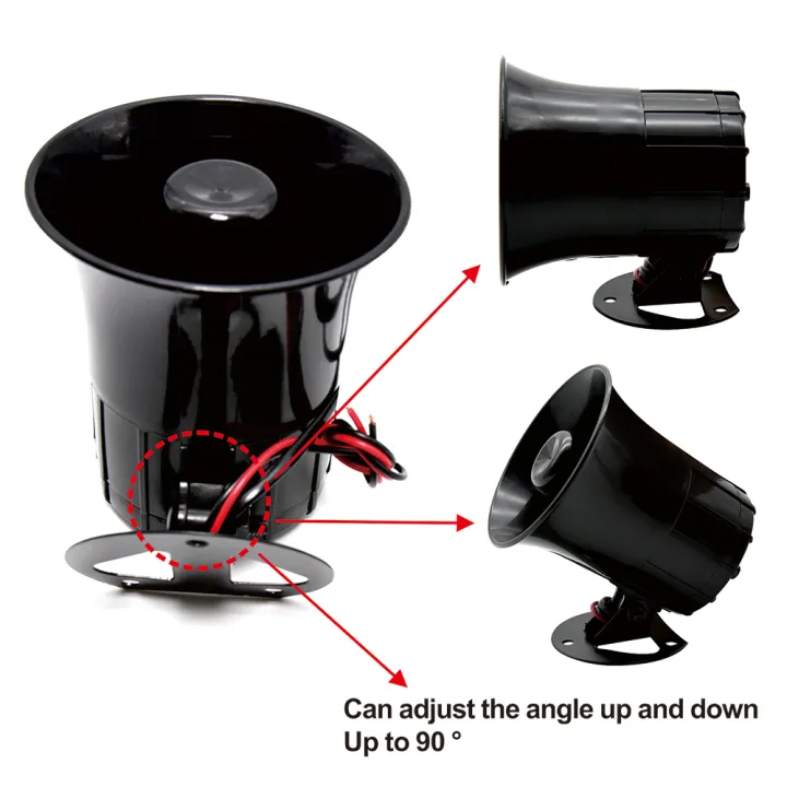 Horn - Horn For Bike - Horn For Car - Horn For 70cc Loud - Siren - Siren Horn Police For Car - Siren For Bike - Siren Head - Siren Horn - Horn For Bike 125 - 3 Sounds OF Horn - 3 Buttons For 3 Different Sounds