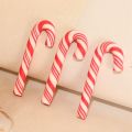 10PCS Christmas Red Cane Soft Pottery Jewelry Accessories Year Candy Cane Home Decoration. 