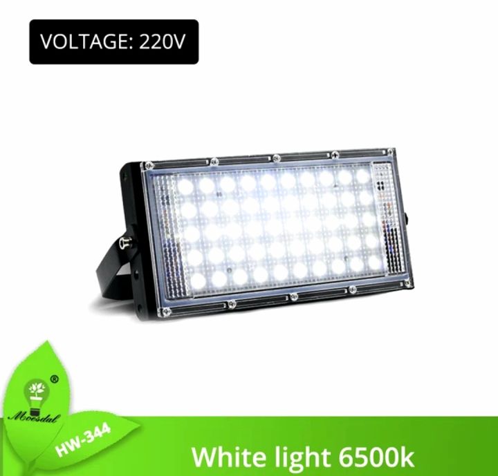 AC 220 50W 50 LED Flood Light 3800LM Waterproof IP66 For Outdoor Camping Travel Emergency Wall Lamps Lantern Torch Street Lights