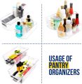Fast Forward Fridge Organizer  (Pack of 2)  Refrigerator Organizer Bins for Freezers, Countertops, and Cabinets | Pantry Organization in Small, Medium & Large Sizes. 