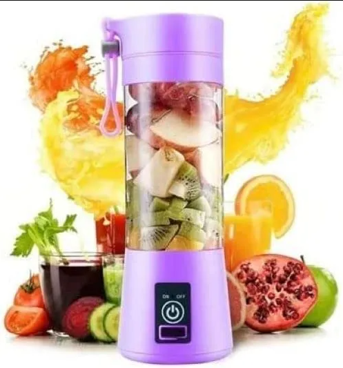 Juicer Portable Outdoor Juicing Cup Home Mini Cordless Crushed Ice Machine Usb Charging Fruit Vegetable Blender (random Color)