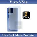 2Pcs Vivo Y51s Back Matte Protector Soft Skin Sheet Soft Film Protection. 