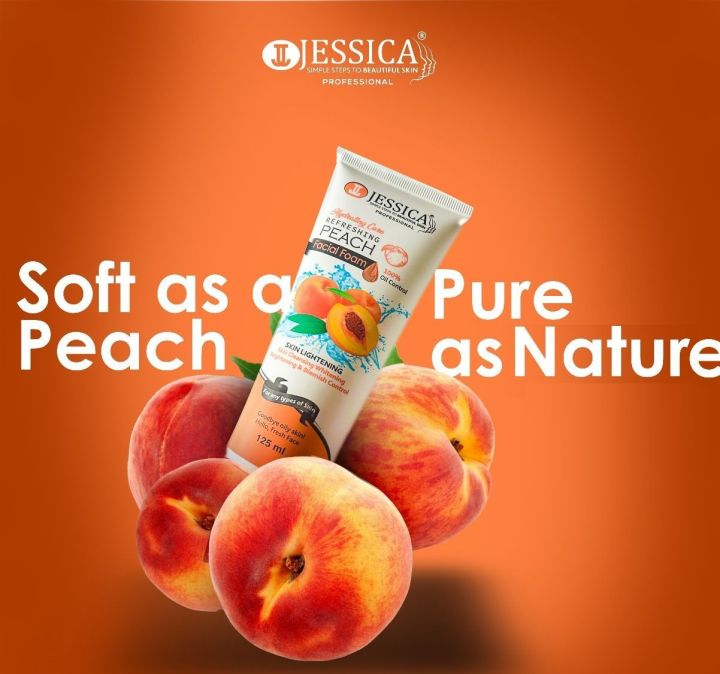 Jessica%20Refreshing%20Peach%20Facial%20Foam%20-%20125ml%20-%20Image%203