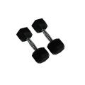 Pair Of Rubber Coated Dumbbells - 2KG - Black. 