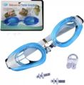 Baby Toddlers Swim Goggles, 3 in 1 Swimming Goggles With Protective Case Nose Clip and Ear Plugs (Waterproof) Summer Google Glasses Best Swimming Glasses WIth All Equipments (Random Color). 