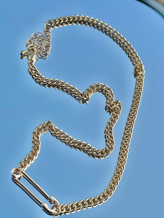 SAFETY PIN NECKLACE /HIGH QUALITY GOLD NECKLACE /AFFORDABLE